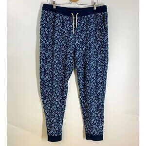 Bonobos Women's Floral  Drawstring Tapered Cotton Joggers Size‎ XL